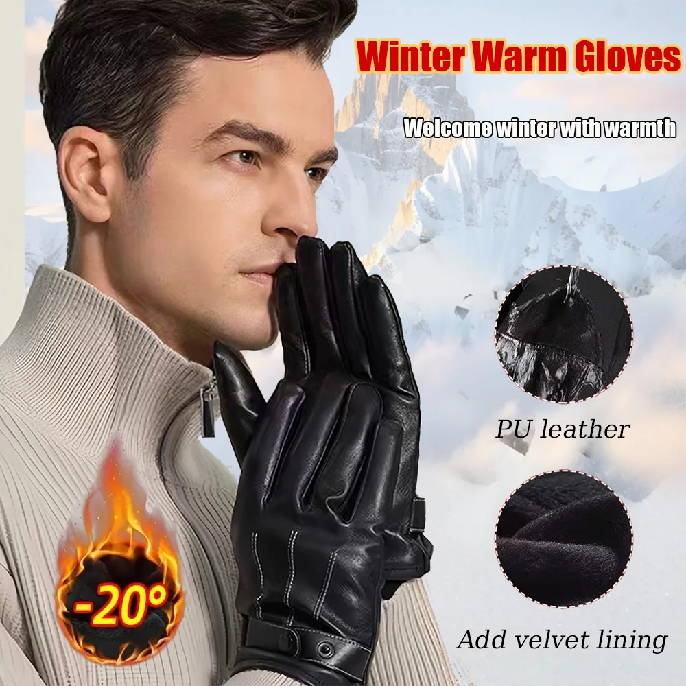 Ski Glove Waterproof - Guanti invernali caldi con dita intere,