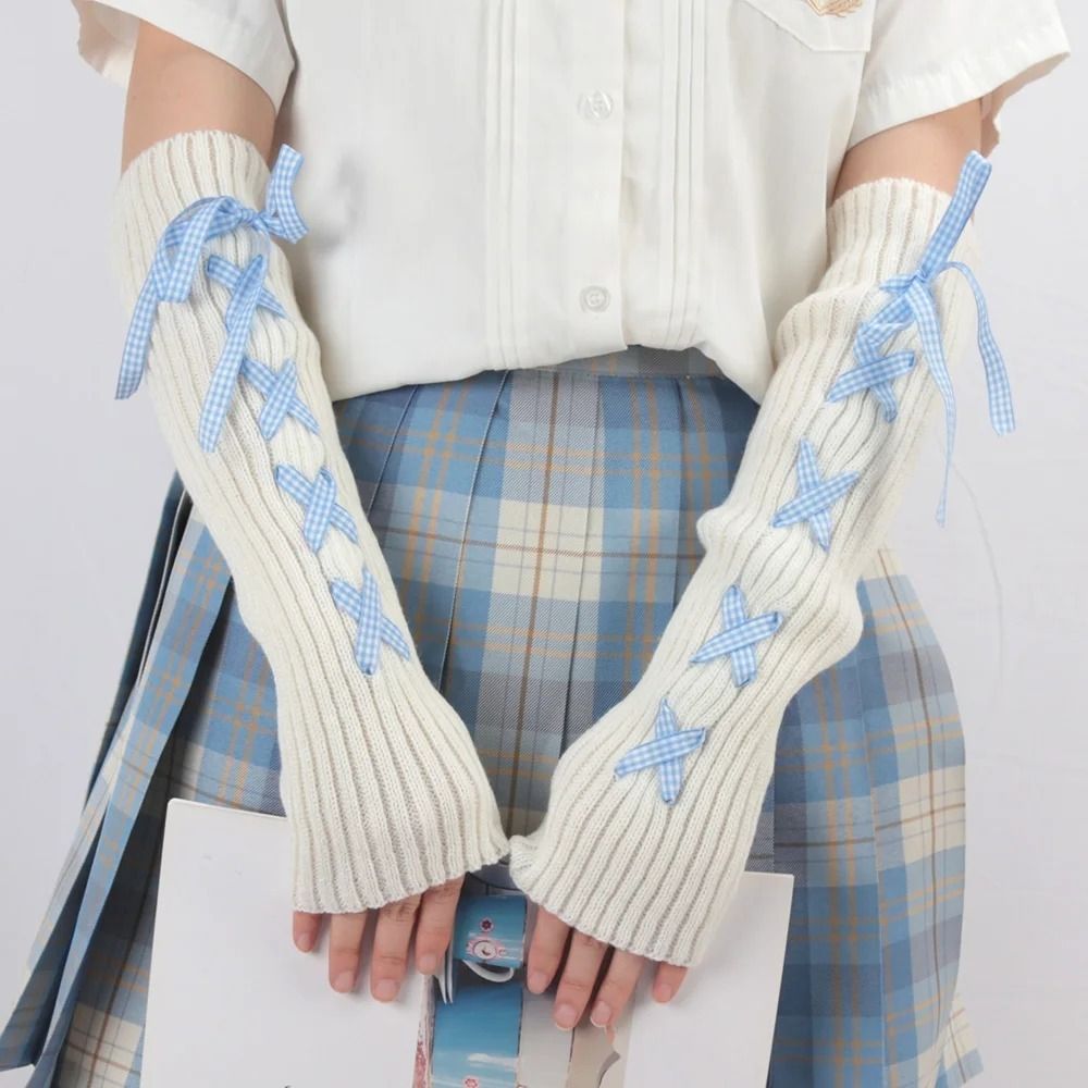 Fingerless Glove Knit - Manicotti in maglia alla moda per