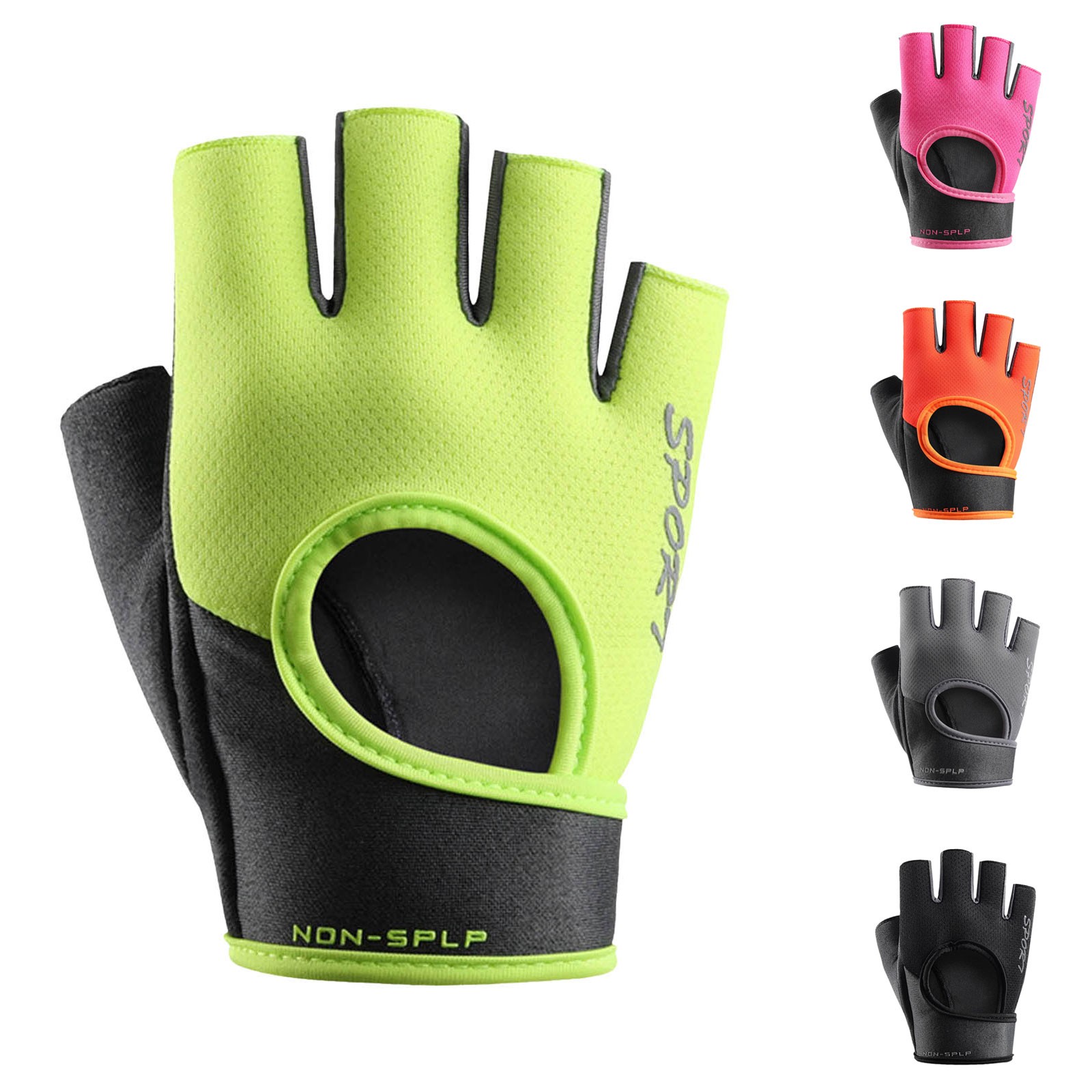 Workout Glove Gym - Guanti da Ciclismo Mezze Dita Traspiranti