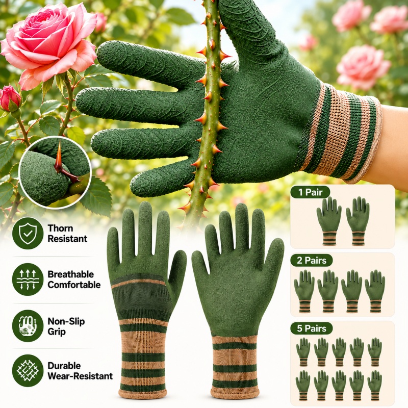 Cut Resistant Glove - Guanti da Giardinaggio Multiuso Antitaglio, Impermeabili,