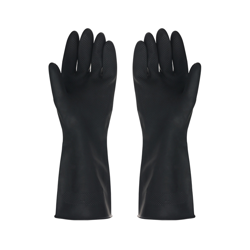 1 paio di guanti neri lavaggio - Dish Glove Rubber recensione e prezzo