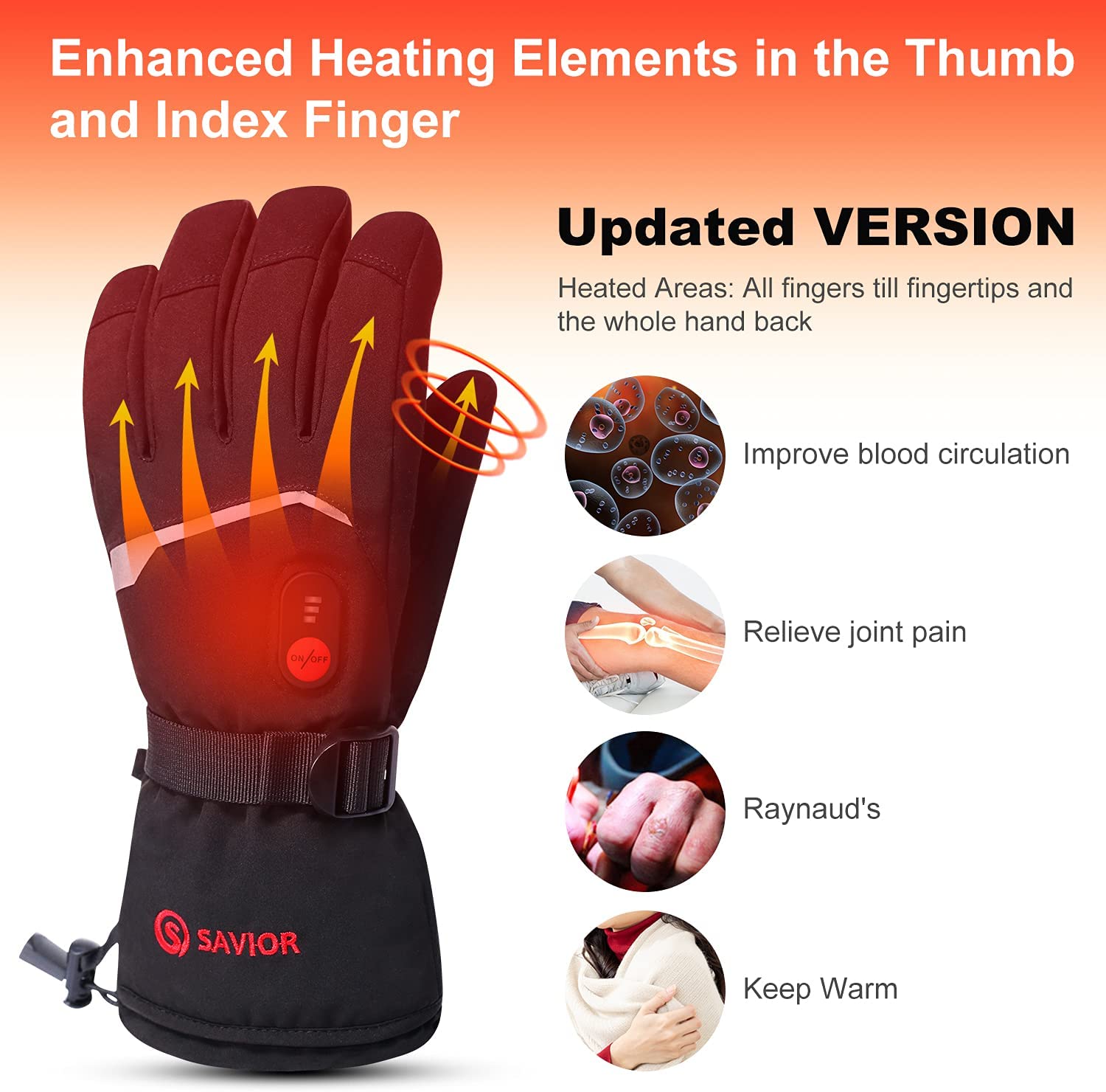 SNOW DEER Guanti riscaldati in - Ski Glove Waterproof recensione e prezzo