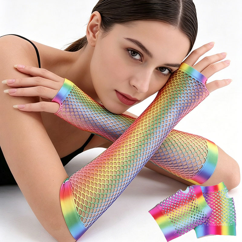 1 Paio di Guanti Lunghi a Rete - Fingerless Glove Knit recensione e prezzo